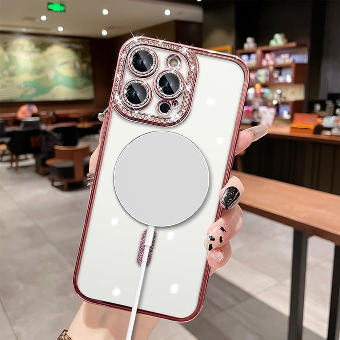 Diamond MG Case for iPhone 14 Pro (Rose Gold)