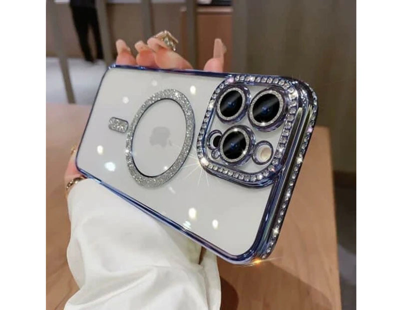 Diamond MG Case for iPhone 15 Pro (Blue)