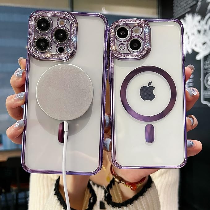 Diamond MG Case for iPhone 14 Pro (Purple)