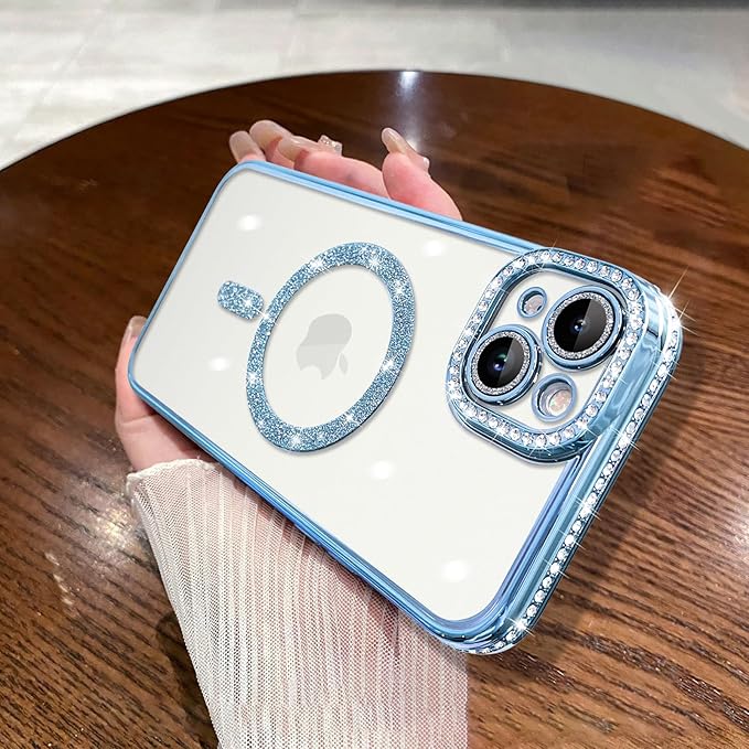 Diamond MG Case for iPhone 15 (Blue)