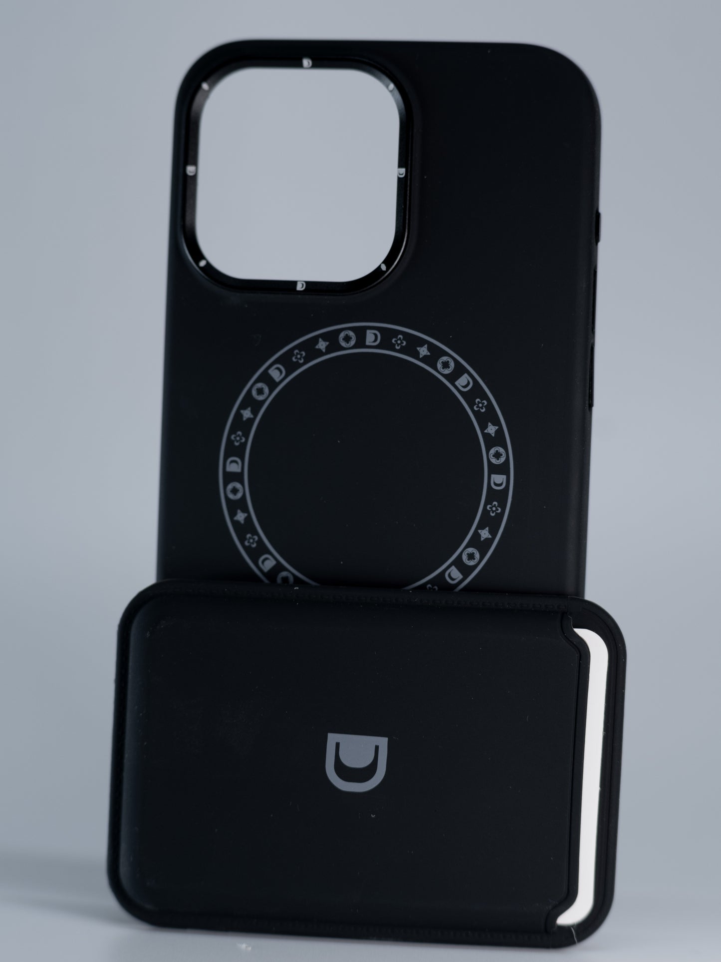 ARMMAX Premium Leatherette cover for iPhone 15 (Black)