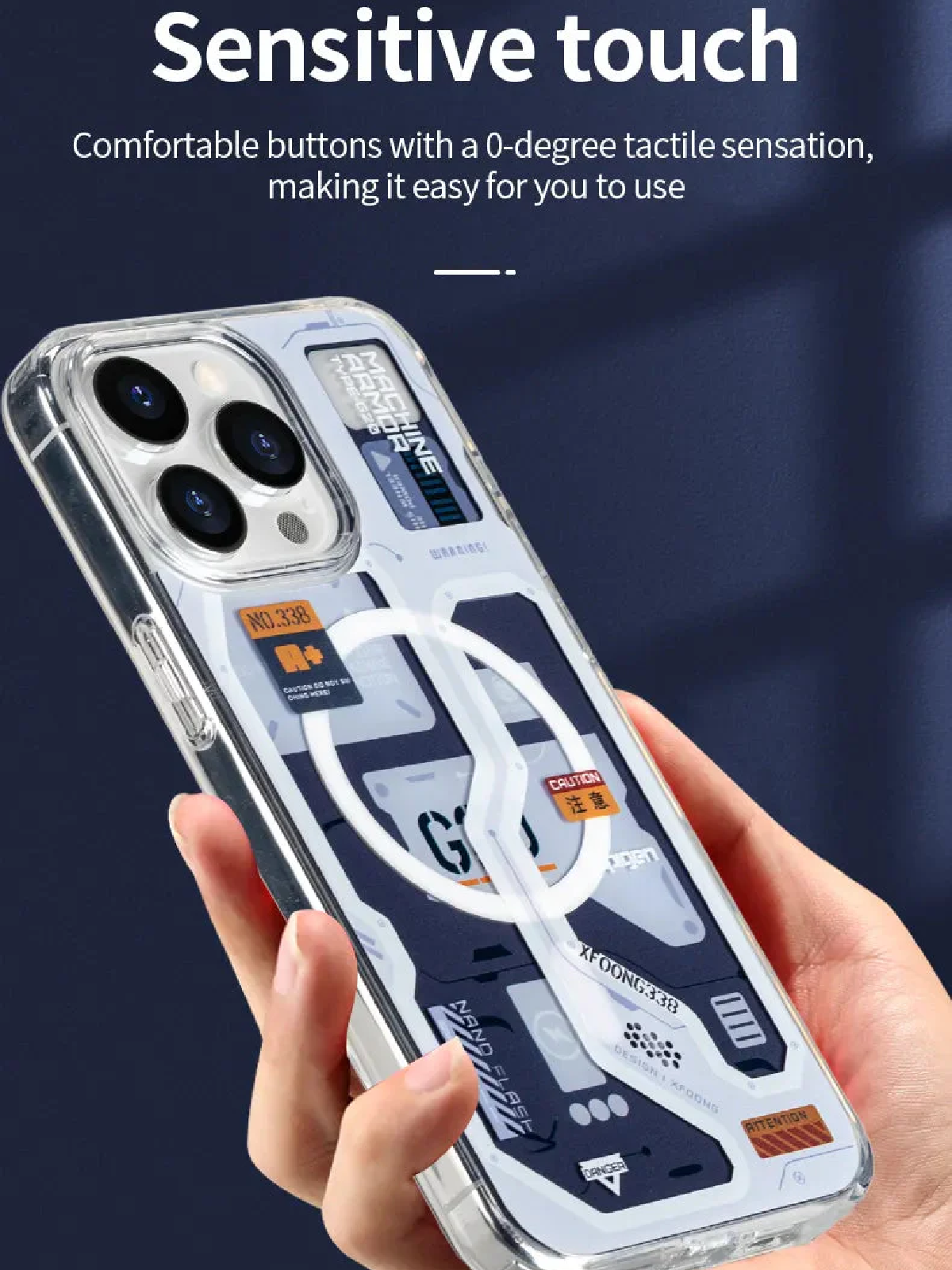 Spigen Ultra Hybrid Magfit Back Cover Case Compatible With iPhone 15 (Tpu + Poly Carbonate|Zero One), White