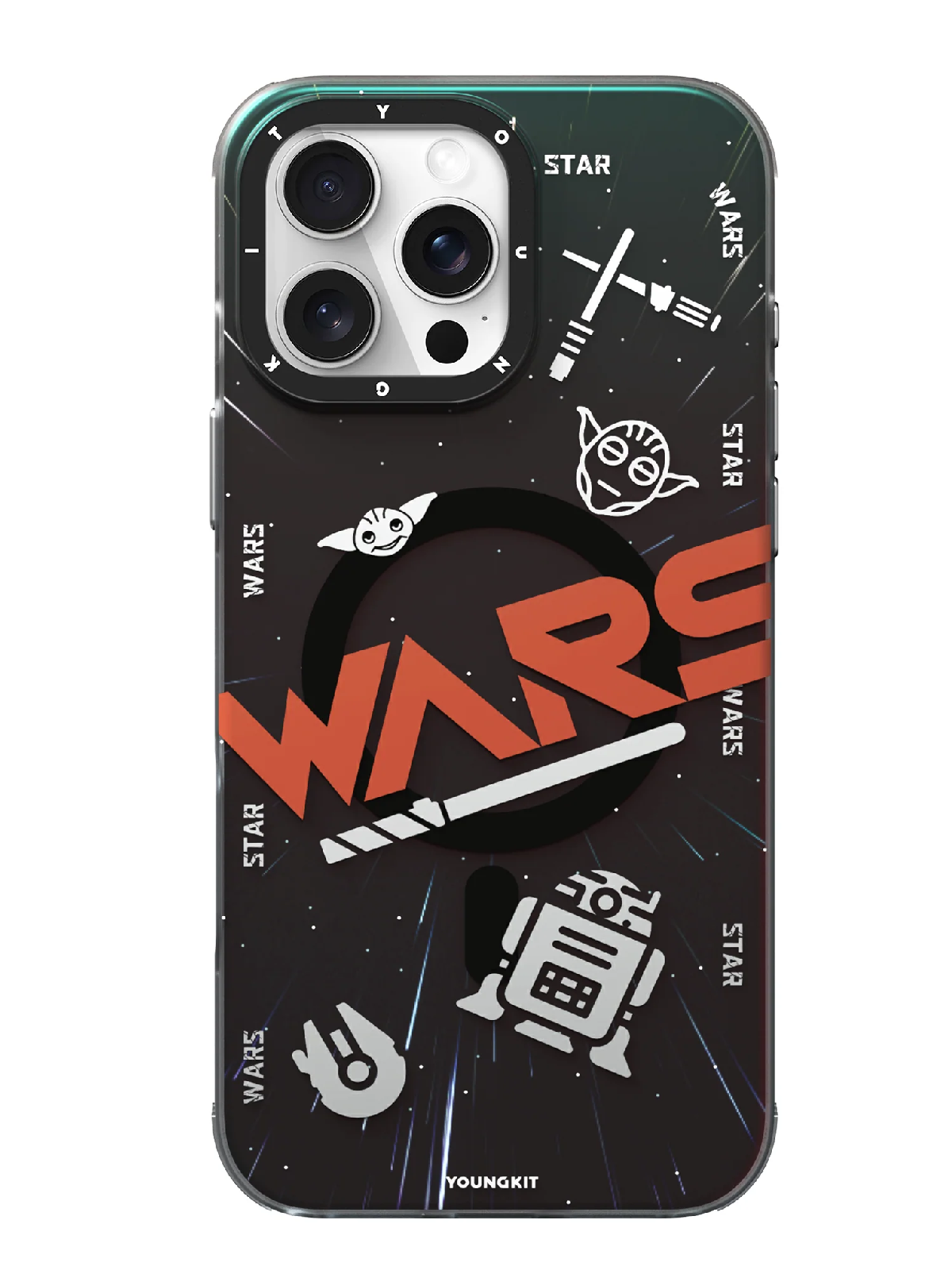 YoungKit Star Wars Themed Cover for iPhone 16 Pro Max (MagSafe, Black)