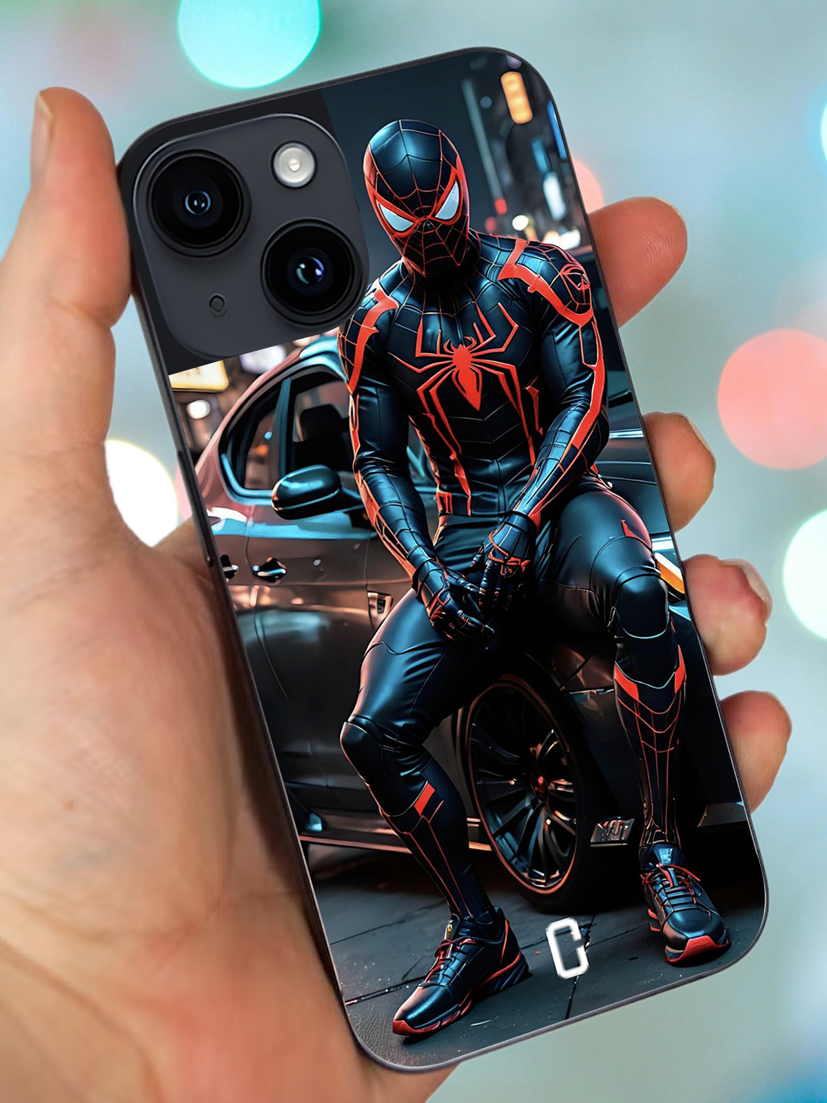 Case Chow's Spiderman Printed Cover for iPhone 15 Plus