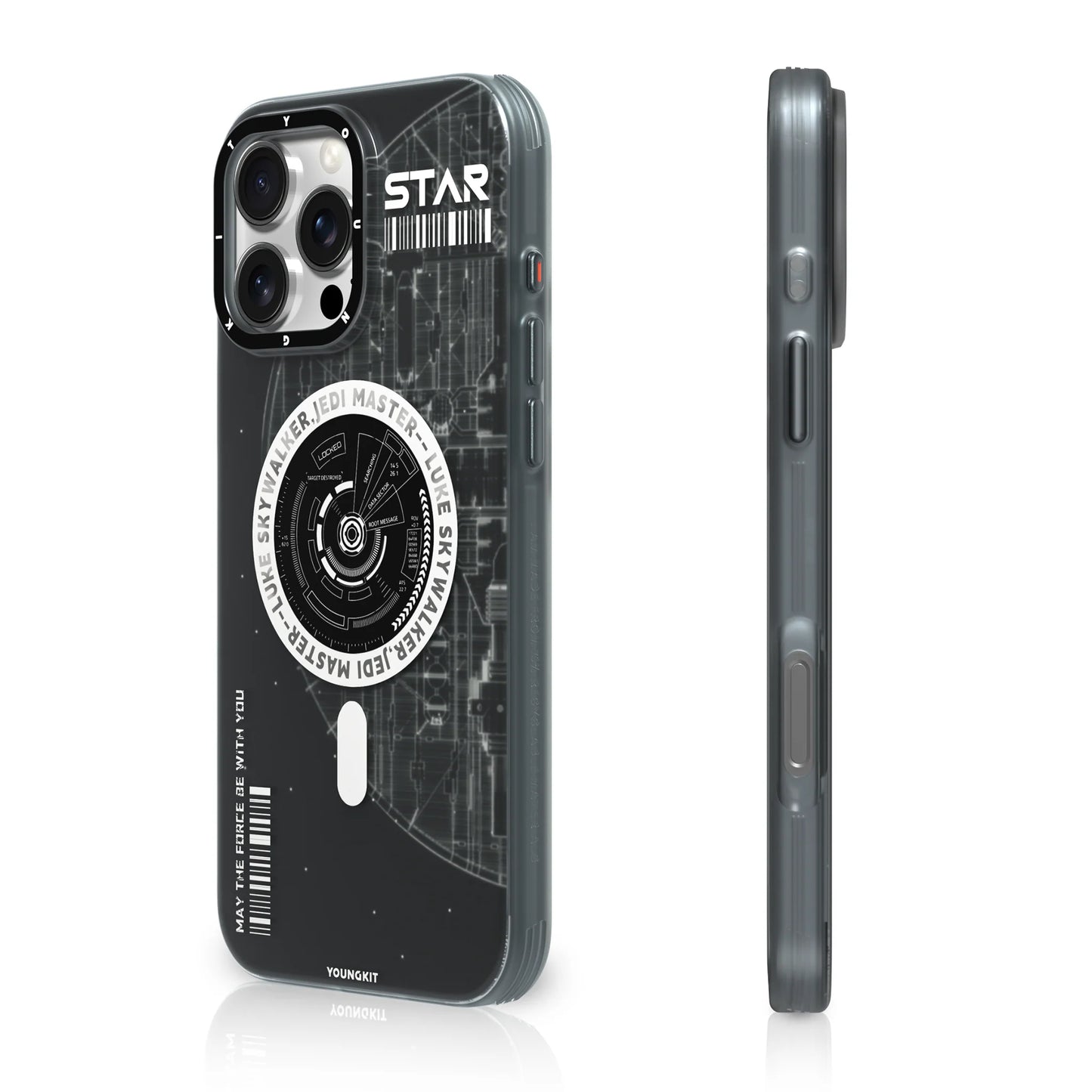 YoungKit Star Wars Themed Cover for iPhone 16 Pro (MagSafe, Black)