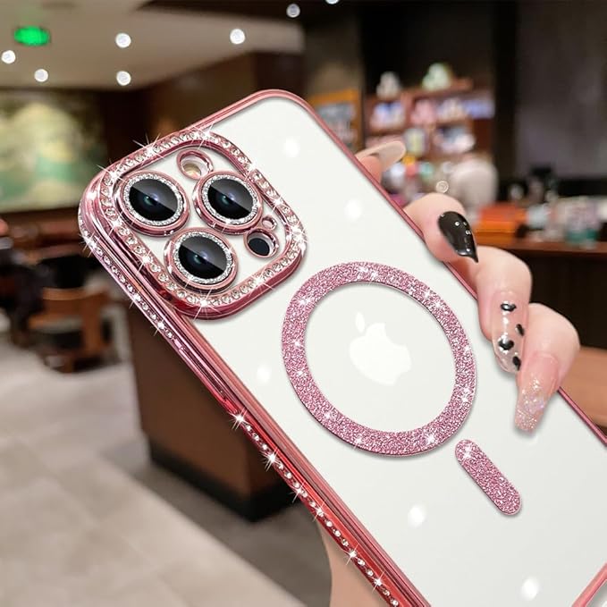 Diamond MG Case for iPhone 14 Pro (Rose Gold)