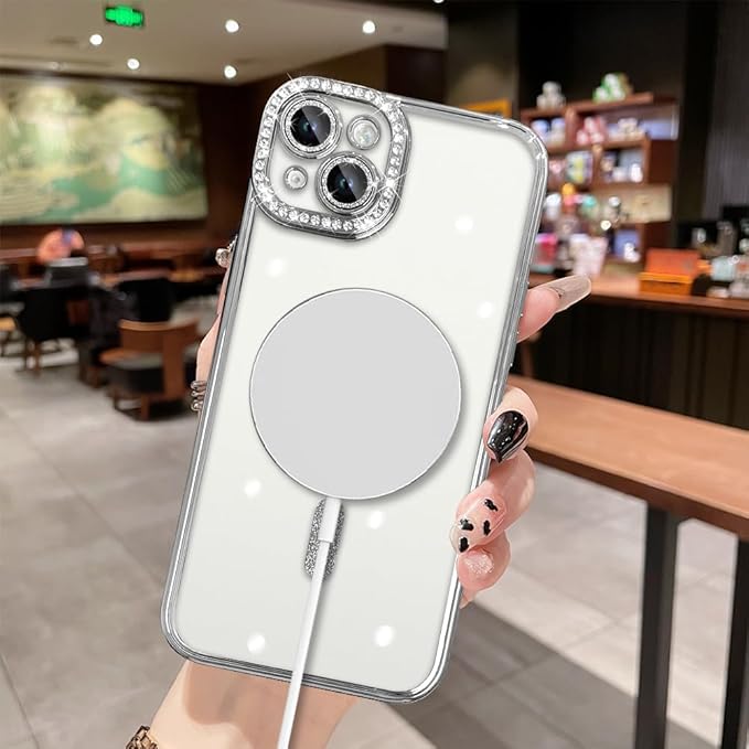 Diamond MG Case for iPhone 14 (Silver)