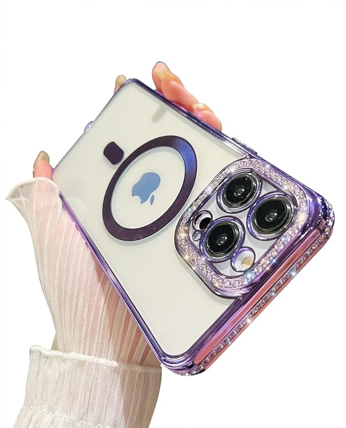 Diamond MG Case for iPhone 15 Pro Max (Purple)