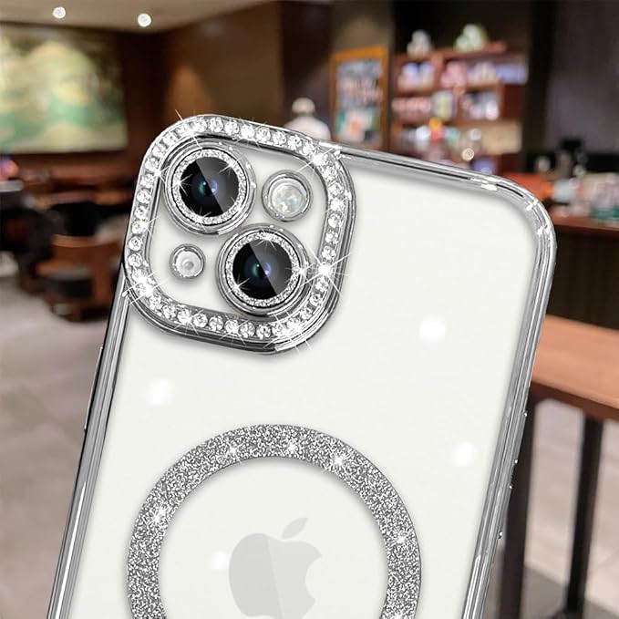 Diamond MG Case for iPhone 14 (Silver)