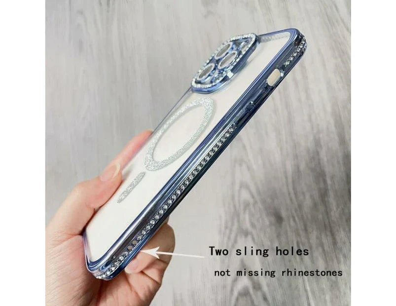 Diamond MG Case for iPhone 15 Pro (Blue)