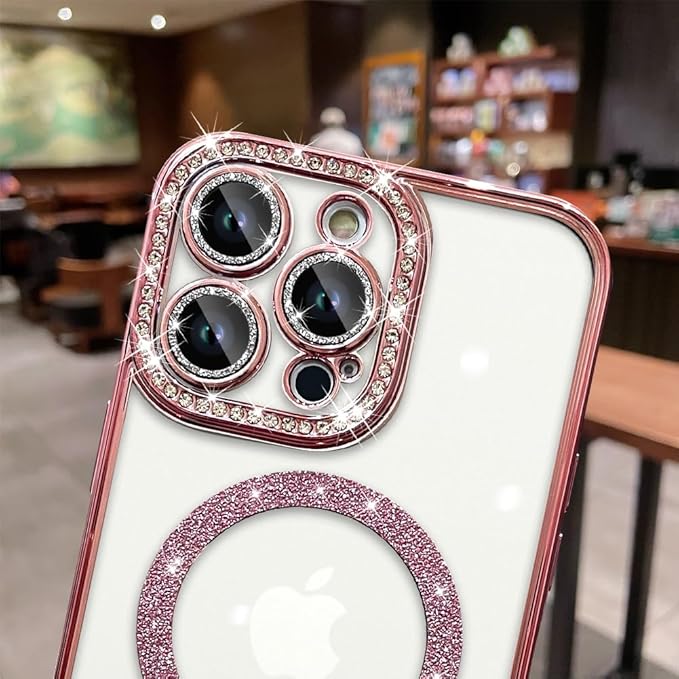 Diamond MG Case for iPhone 14 Pro (Rose Gold)