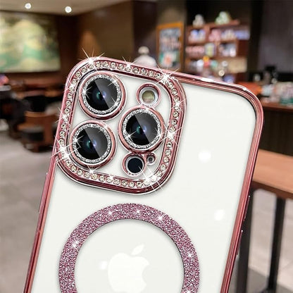 Diamond MG Case for iPhone 15 Pro (Rose Gold)