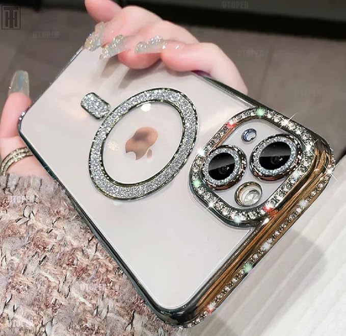 Diamond MG Case for iPhone 15 (Gold)