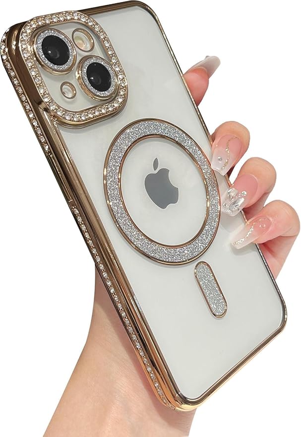 Diamond MG Case for iPhone 15 Plus (Gold)