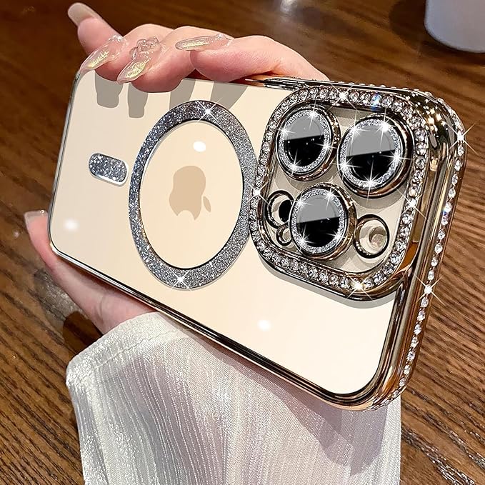 Diamond MG Case for iPhone 14 Pro Max (Gold)