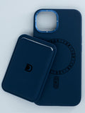 ARMMAX Premium Leatherette cover for iPhone 15 Pro (Blue)