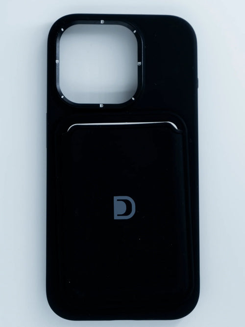 ARMMAX Premium Leatherette cover for iPhone 15 (Black)