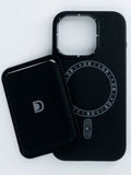 ARMMAX Premium Leatherette cover for iPhone 15 (Black)