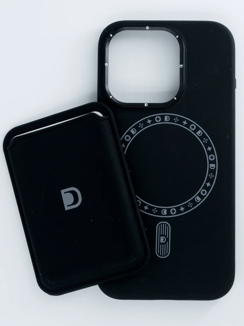 ARMMAX Premium Leatherette cover for iPhone 15 Pro Max (Black)