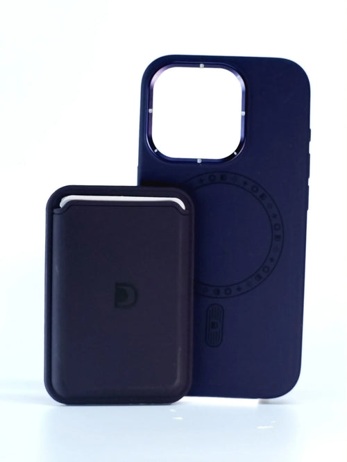 ARMMAX Premium Leatherette cover for iPhone 14 (Purple)