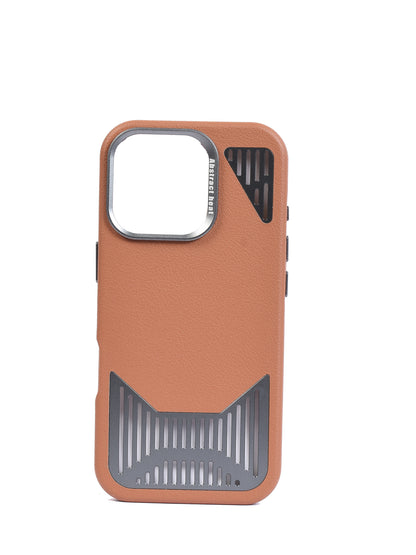 Case Chow's Aluminium Cooling Phone Case for iPhone 16 Pro (MagSafe, Light Brown)