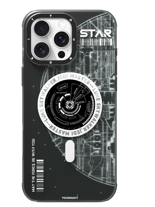 YoungKit Star Wars Themed Cover for iPhone 16 Pro (MagSafe, Black)