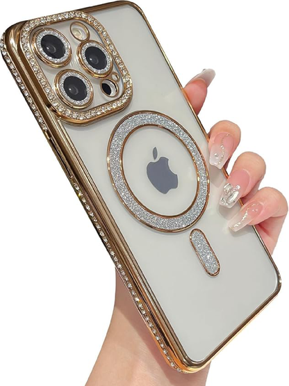 Diamond MG Case for iPhone 15 Pro (Gold)