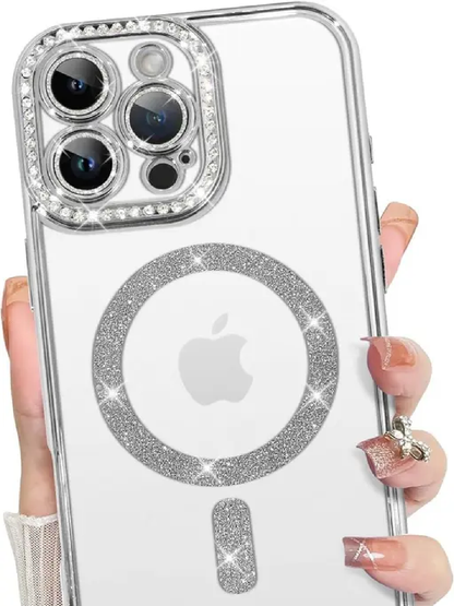 Diamond MG Case for iPhone 15 Pro (Silver)